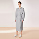 Moins 2024 Robe de coton neuf 2024 2O4G12590 452 Blue rose gris L