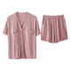 Pyjamas modal en V femmes en V Slemage 2025 Nouveau été cool shorts shorts à domicile avec poitrine poitrine 3527 2xl