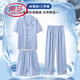 
LangSha Summer Pajamas 2025 New Men's Ice Silk Ice Silk Silk Short Sleeve Trousers Men's Summer Three-Piece Household Clothing 14904+K15904 L