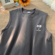 Classic Car (Laoyche) Gilet pour hommes T-shirt sans manches à manches inférieures à la tendance à la tendance masculine de grande taille