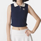 阿迪达斯 （adidas）三叶草女装 POLO PAD TANK 短款自带胸垫运动紧身翻领背心 KE3893/深靛蓝 S