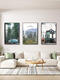 Salon décoration peinture moderne minimaliste de style nordique paysage mur peinture canapé arrière