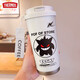 
THERMOS Creative Geng Gui Thermos Cup Large Capacity Straw Water Cup Portable Double Drinking Coffee Cup New Model High-Precision for Men and Women BXAB13794 Ghost + Lanyard 316 Stainless Steel