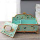 
American tissue box living room home multi-function paper box European retro paper box simple remote control storage box 1047 blue warbler blossom side draw
