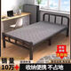 Jiefei folding bed single bed adult home simple bed office nap artifact dormitory lunch break small bed reinforced iron bed [Picture two] 75 wide silent long-term sleeping steel frame thick plate reinforced