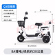 Phoenix Q3 parent-child electric tricycle household small elderly walking electric vehicle elderly leisure small tricycle two-seater + 650W differential + 8A lithium battery + about 20 kilometers
