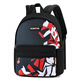 Edison Kindergarten Schoolbag Clase de preescolar Estudiantes de la escuela primaria Tour de estudio al aire libre Sutida para adultos Pequeña mochila negra y roja [modelo general/se puede colocar en el libro de texto A4]
