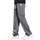 Seven Wolfs Tissel Jeans Summer Thin Ice Silk Casual Long Pants Men's Loose Straight Wide Legs Fashion Brand Laiser GF1D02-1048 Gray M 90-115Jin[Jin equals 0.5 kg]