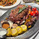 Znmw Western Dish Sware, кованая серебряная овальная тарелка, сыр, сыр из нержавеющей стали, рыбная тарелка, сталь, овальная тарелка, 35 см 3523