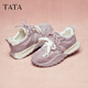 他她（TATA）厚底休闲阿甘鞋女鞋2025春秋CM702CM5 米色 38