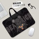 Luyide Building Bree Bear Laptop-Tasche 14 Zoll für Männer und Frauen für Apple MacBook Lenovo Xiaoxin Air13 Dell Y-4881 [verbessert All Black Computerbag] 11 Zoll
