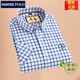 Meister Polo Paul Offizielle Marke Plaid kurzärmeliges Hemd Herren Sommer dünne Pure Cotton Business Casual Hemd mittleren Alters D2629 41