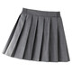 Jupe de filles 2025 Nouvelle jupe plissée grise Vêtements d'été pour les filles de style collégial jupe pour enfants à la jupe courte 160 [suggéré environ 155 cm]