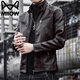 
Cat Man Chinese Valentine's Day Gift Jacket Leather Clothes Men's Spring and Autumn Jacket Lottery Clothes Slim Fashion Stand Collar Top