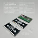 Gangqi safety exit indicator fire emergency light sign LED emergency evacuation sign double-sided and bidirectional