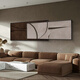 
Wasabi Living Room Decorative Painting Italian Minimalist Sofa Background Wall Hanging Painting High-end New Bedside Mural K9928 [80*30 Large]+[80*20 Small][Add Total Length 11