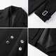 Nasawassup Lazy Men's Clothing Spring y Autumn New Style Handsome Faits Corean Trait Casual Trait Sense Boy Versátil Negro L [recomendado 110-130Jin [Jin equivale a 0.5 kg]]