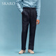 Skaro [Pure Linen] Nápoles Naples Calificación alta de la cintura Menora de verano
