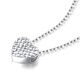 Liuguifu Jewelry Platinum Pendant Love Platinum Necklace Pendant PT950 Platinum Pendant ED0085 0.7g