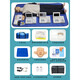
Japanese quality cardiopulmonary resuscitation simulated CPR full half body heart compression first aid training fake human artificial respiration CPR15690 remote control + 8-inch screen + fully automatic