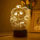 Qichun new egg zi party peripheral atmosphere lights Baker shape colorful night lights to give children birthday gifts 3899-9 Dongdong Sheep Cracked Remote Control 16 Color Gift Box Packaging