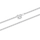 Gold Supreme (3DG Jewelery) platinum PT950 Japanese letter chain simple clavicle chain as a gift for girlfriend Priced by the gram 43cm-2.10g (including labor cost 128 yuan)