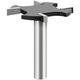 Lejiang Metrische Vierzahn-T-förmige Messer Holzbearbeitungskante Trimmmaschinenschlitzschneider-Gravurautomat Slot G-Type GRUOVE TOOL 12804 mm6t