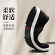 Old Beijing cloth shoes men's 2025 middle-aged and elderly casual soft sole breathable one foot kick dad's thousand-layer sole men's cloth shoes 3520 double color combination upgraded mugwort 38 fat feet wide shot one size