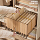 Lagerschrank für Plastikschubladen, braune Unterwäsche -Aufbewahrungsbox, Kleidungsbox, Garderobe, Aufbewahrungsbox für Kleidung, Exportmodell [3523] Deep 47*35*23 cm [Tränen] Erschwingliche Verpackung 1