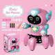 
brother care six-claw robot toy electric singing and dancing robot boys and girls lighting music children's birthday gifts six-claw robot - pink battery version (send disposable battery)