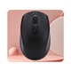 可充电式双模无线鼠标静音办公台式电脑笔记本通用充电款双模鼠标 充电单模(粉色)