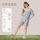 
Cat man pajamas for women in summer cotton ammonia short-sleeved suit cute cartoon bear comfortable breathable sweet can be worn outside home clothes