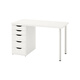 IKEA (IKEA) LAGKAPTEN Lager Cape desk desk with drawer home student bedroom small desk 1 drawer chest white 120x60x73cm
