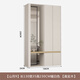 CLCEY Entrada Entrada Gabinete de puerta Gabinete de zapatería Gabinete de almacenamiento integrado Simple Modern Living Particion Partition Light Luxury High-Light High-Light Light Gresh-Light A12140*35*230cm Estructura de marco de Khaki X Asamblea