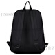 New Balance Sports y Casual Zipper Closure Fabric Mochila hombres y mujeres del mismo estilo pareja negra negra