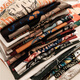 UNIQLQ [U Clothes Quality] Uniqq official library official website hot sale explosive style upgraded high crocod heavy terry ring colorful print T1049 navy blue M