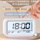 
Xiaomi Youpin Electronic Alarm Clock Bedside Luminous Multifunctional Student Special Digital Alarm Clock Smart Dormitory Electronic Clock 1047 Blue Voice Broadcast Temperature Display Battery Model