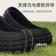 Jieliya Tire Sole Hole Chaussures pour hommes en été Sports extérieurs Sports épaisses Sole Anti-Slip et Salle de chirurgie anti-odor Pantanes spéciales pour hommes portant du noir [2 ha 7 pièces] 40-41 [Convient pour 39-40]