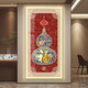 Deer porch decorative painting with lights and lights automatic sensing gourd light luxury LED entrance corridor hanging painting murals are simple to appear JK-2929-Fulu double front 60*12035mm thick aluminum alloy light luxury golden edge