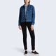 李维斯（Levi's）简约翻领长袖牛仔外套 女款 蓝色 蓝色 XS