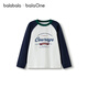 Balabala children's clothing children's long-sleeved T-shirt 2025 autumn boys and girls raglan sleeve quick-drying top 208325100208