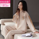 
Modal 2024 new pajamas for women in autumn and winter thickened cotton cotton air cotton mezzanine large size home clothing set MC15280 M pure cotton