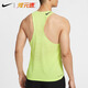 耐克（NIKE）煋元速中体恒信专业男子跑步风洞马拉松透气速干背心 草绿色 FN4232-736 M