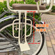 Er ru jiao biciclo asiento niño trasero estudiante estudiante bebé asiento trasero espesado empezado automóvil de automóvil eléctrico bicicleta trasera modelo bicicleta beige beige bosque espeso