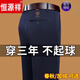 恒源祥品牌春秋新款男士直筒休闲裤商务宽松休闲西裤男中年爸爸长裤子男 9853-1黑色 29 建议95-115斤