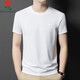 MONTAGUT short-sleeved T-shirt for men, mulberry silk traceless and non-iron men's T-shirt for summer casual loose round neck silk short-sleeved men KSP-J13576 gray M 165/M [recommended 100-115Jin [Jin equals 0.5 kg]]