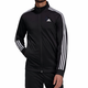 阿迪达斯 （adidas）定制服装 刺绣猫A条纹运动立领飞行员夹克外套 男女同款 黑色 黑色 S