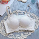 Sous-vêtements de Langsha pour femmes sans anneaux en acier, petits seins, seins plats, soutien-gorge à col mammaire épaissis épaissis sexy