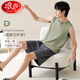 Langsha Pajamas Summer Summer Men's Pure Cotton 2025 Nuevo chaleco delgado de verano Ropa para el hogar Se puede usar fuera de 13657 l de un solo tamaño