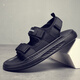 Goldlion men's sandals summer 2025 new trendy and fashionable versatile sandals for teenagers and students wearing soft-soled beach shoes black 9902 38